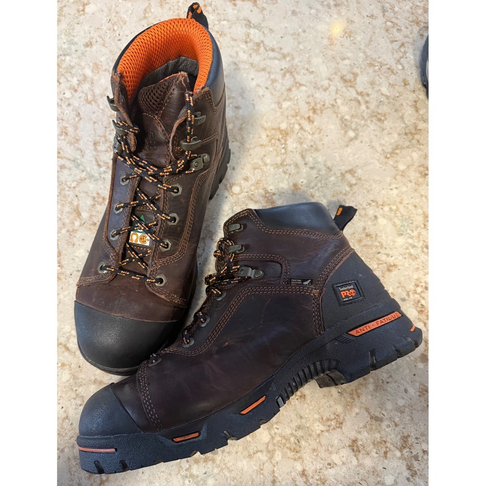 Timberland PRO Boondock 6 Inch Composite Toe Work Boots Brown Mens 10W 52562